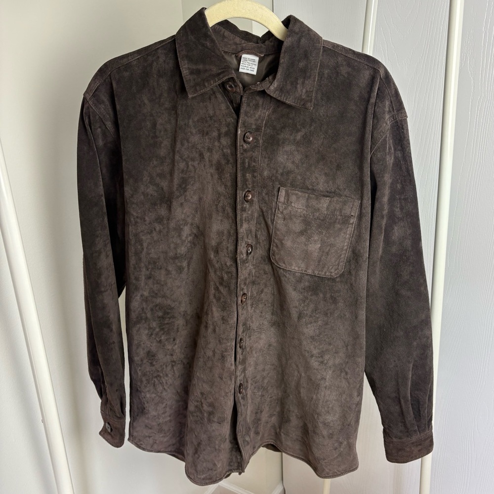 Vintage Brown Casual Button Down Shirt